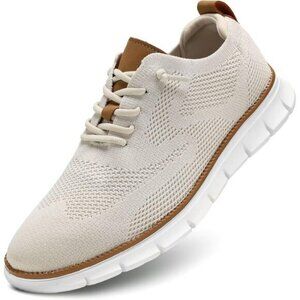 ⚡Men's Beige Mesh Casual Walking Business Oxfords Work Lightweight Sneakers